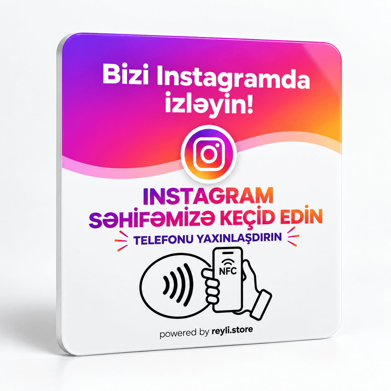 İnstagram Card — Reyli NFC Google rəy kartı