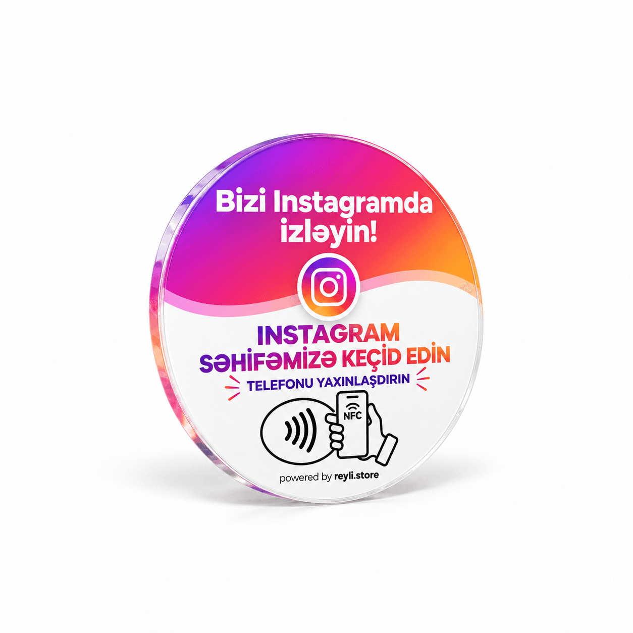 Instagram sticker — Reyli NFC Google rəy kartı